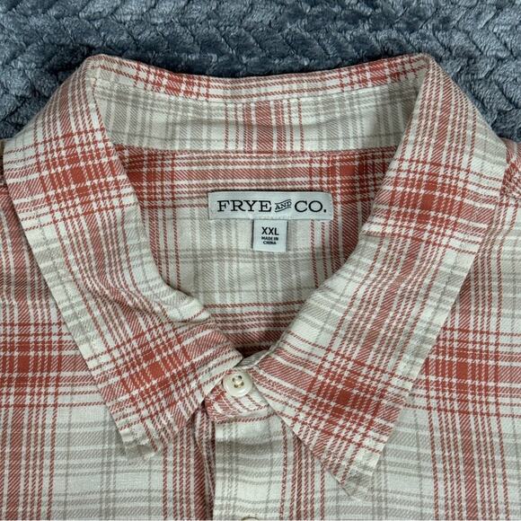 Frye and Co. Men’s Regular Fit Long Sleeve Plaid Button-Down Shirt Size XXL - Picture 8 of 12